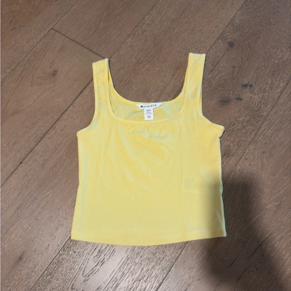 ATHLETA Signature Rib Square Neck Crop Tank - Picture 2 of 4